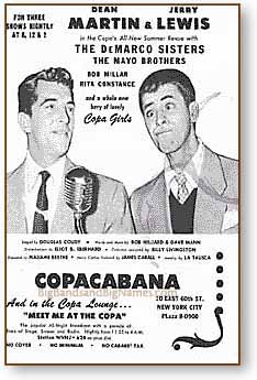 Martin and Lewis at the Copacabana, 1950